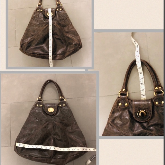 Foley & Corinna Leather Bender Turn Lock Handbag - Picture 8 of 8